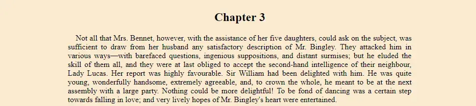 Prose that has a shorter line length