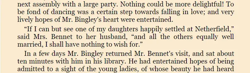 Prose where there is no empty lines between paragraphs, making them hard
notice