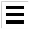 A burger menu icon