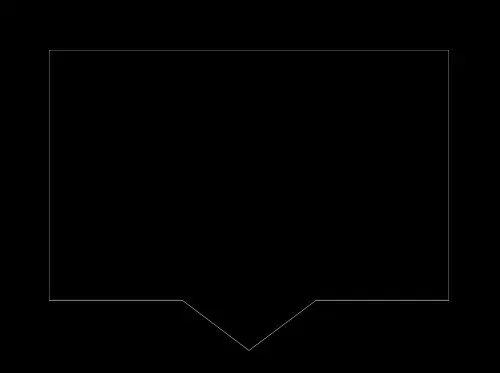 The outline of a notification icon.