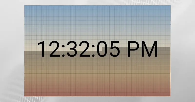 Sunrise Block Clock