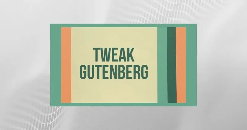 Some design tweaks for Project Gutenberg