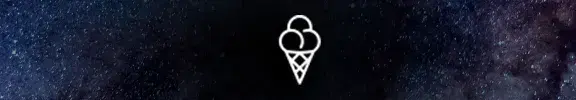 A smaller header image looking much the same as the other one, just without
any text and the ice cream logo by itself centered
