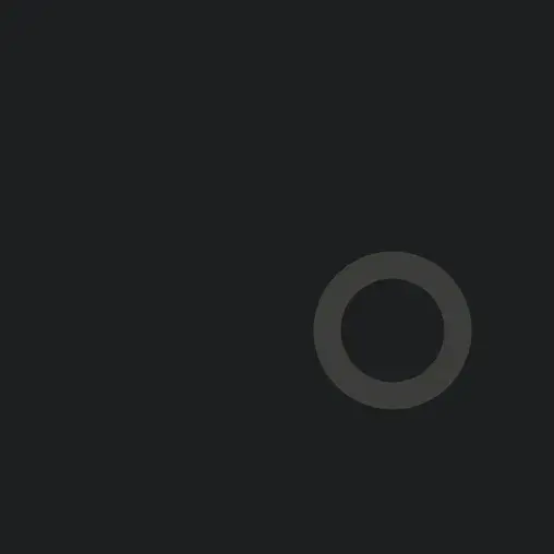 A small circle with a thick gray outline. Offset to the bottom right of the
canvas