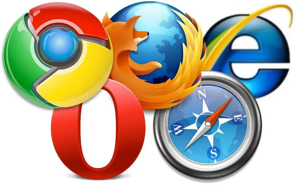 Icons for Chrome, FIrefox, Internet Explorer, Opera, and
Safari