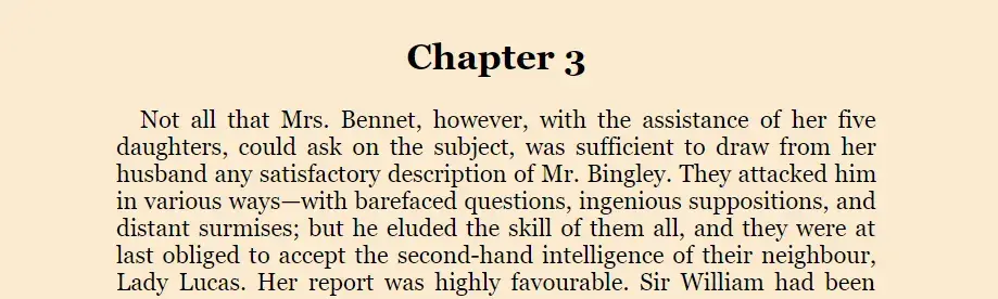 Prose with a larger, nicer font
