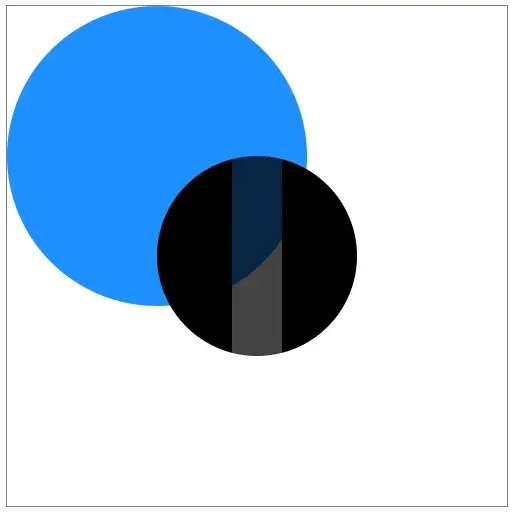 The same image, but more of the black circle is visible in the cutout because
its less transparent now