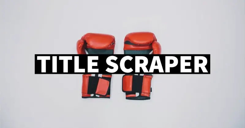 My Title Boxing Club schedule scraper
