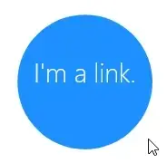 An animation of a blue circle labeled "I'm a link". A mouse cursor hovers on
and off of the link. The cursor changes to the pointer (indicating a link) only
when it's over the circle itself.