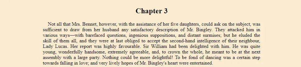 Prose that has a shorter line length