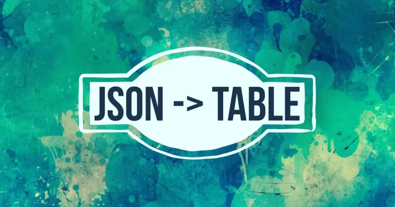 Building json2table: Turn JSON into an HTML table
