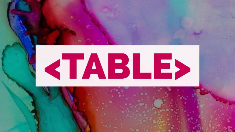 The <table>