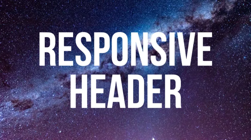 Creating a responsive header image