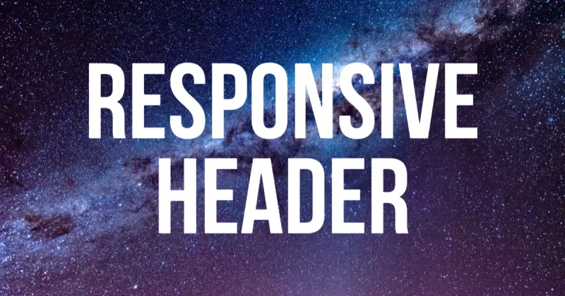 Creating a responsive header image