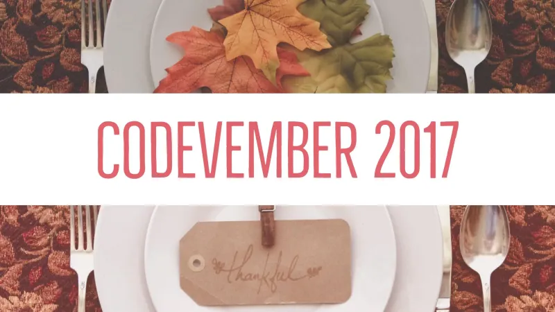 My Codevember 2017 Pens