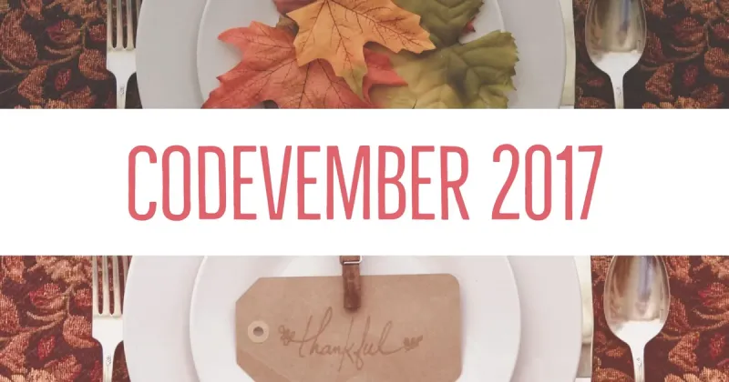 My Codevember 2017 Pens