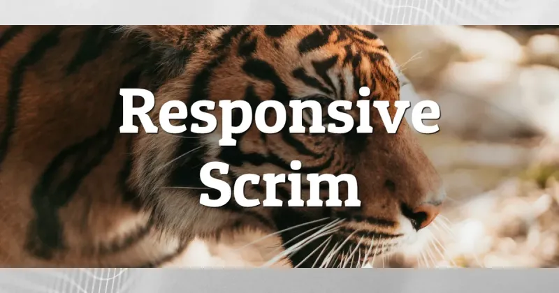 Responsive Scrim