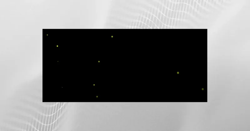 Fireflies with canvas and requestAnimationFrame