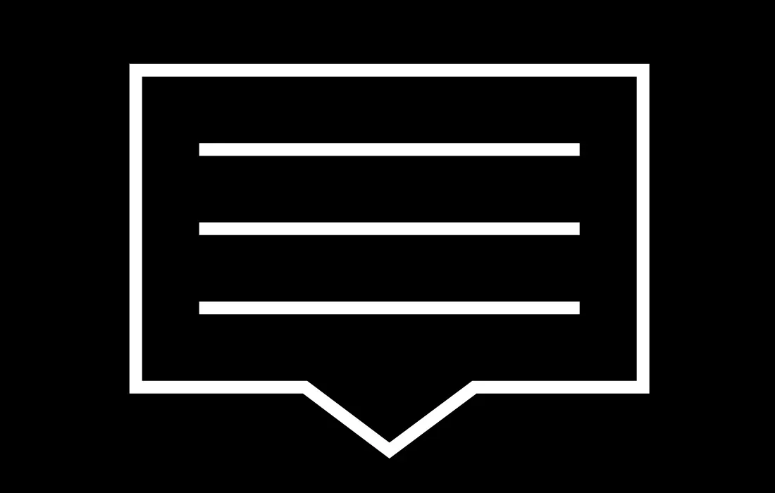 Stationary image of a notification icon. White on
black.