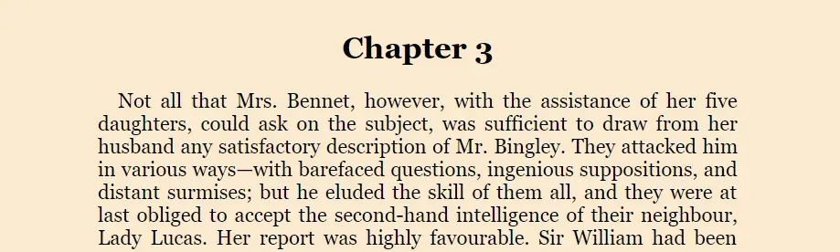 Prose with a larger, nicer font