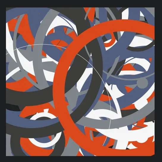 One hundred random circles