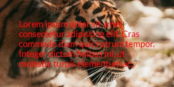 The text has been changed to red, but yet again is still hard to
read