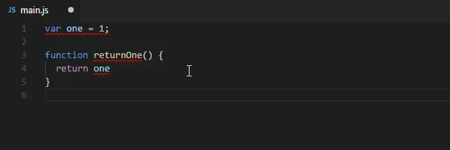 ESLint at work in VS Code