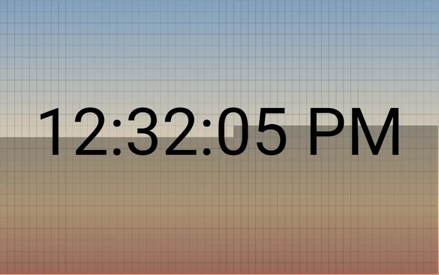 The same timestamp, but now formatted for better human readability. Showing
"12:32:05 PM"